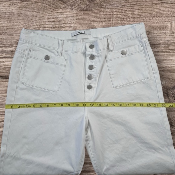 J Brand Joan High Rise Wide Leg Cropped Jeans Sz:32 - Picture 10 of 16